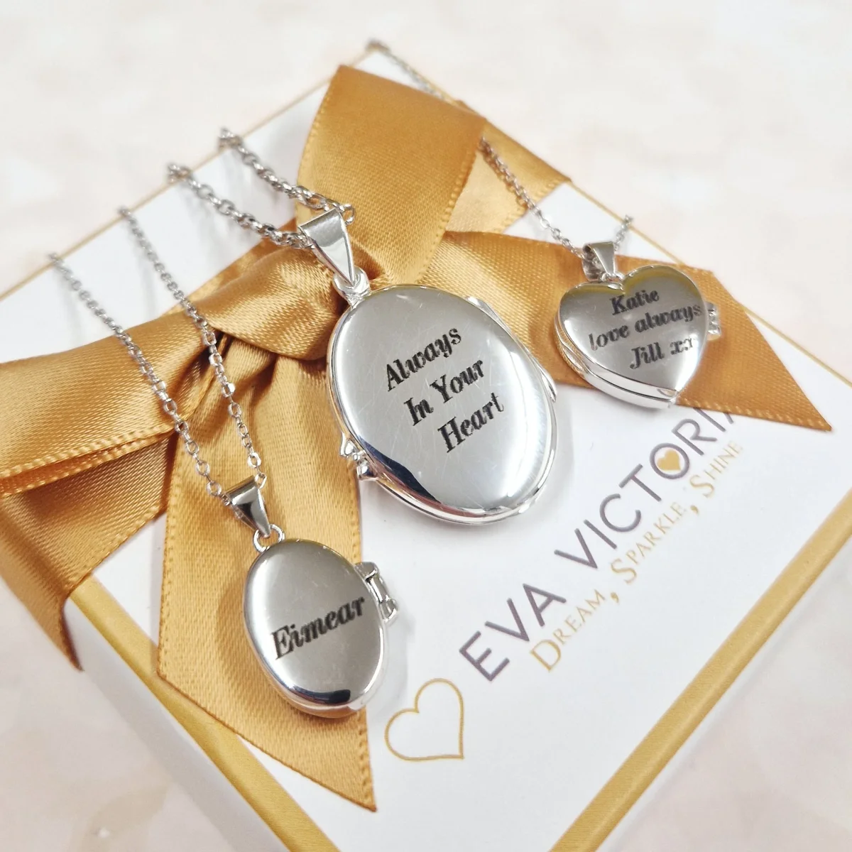 Sterling Silver Heart Photo Locket with Cubic Zirconias - Image 8