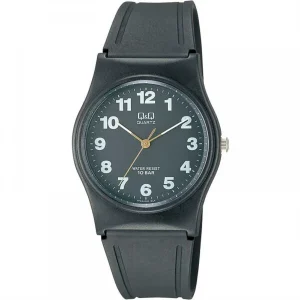 Q&Q Black Luminous Analog Watch – Model AY14118BK