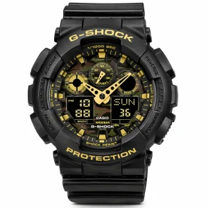 Casio G-Shock GA-100CF-1A9ER Gold Camouflage Dial Watch